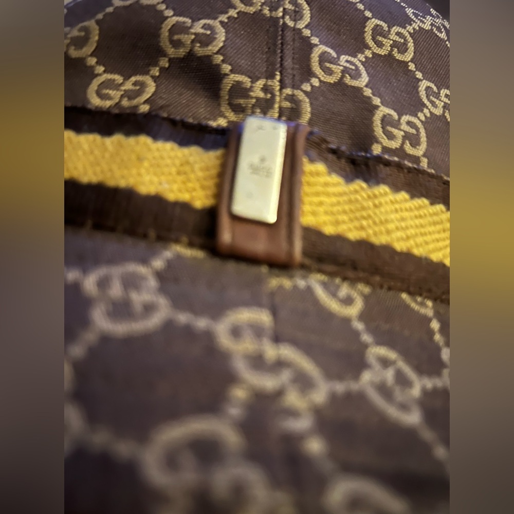 Gucci Signature Brown and Gold Bucket Hat - Picture 6 of 7